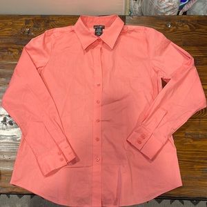Lord & Taylor Classic Coral Button Down
